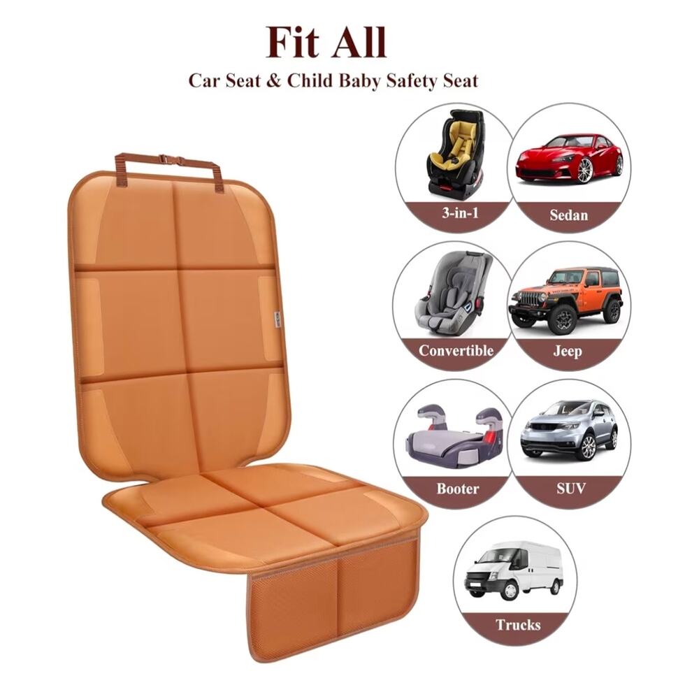 Car Seat Protector for Child Car Seat (Tan-1 pc)